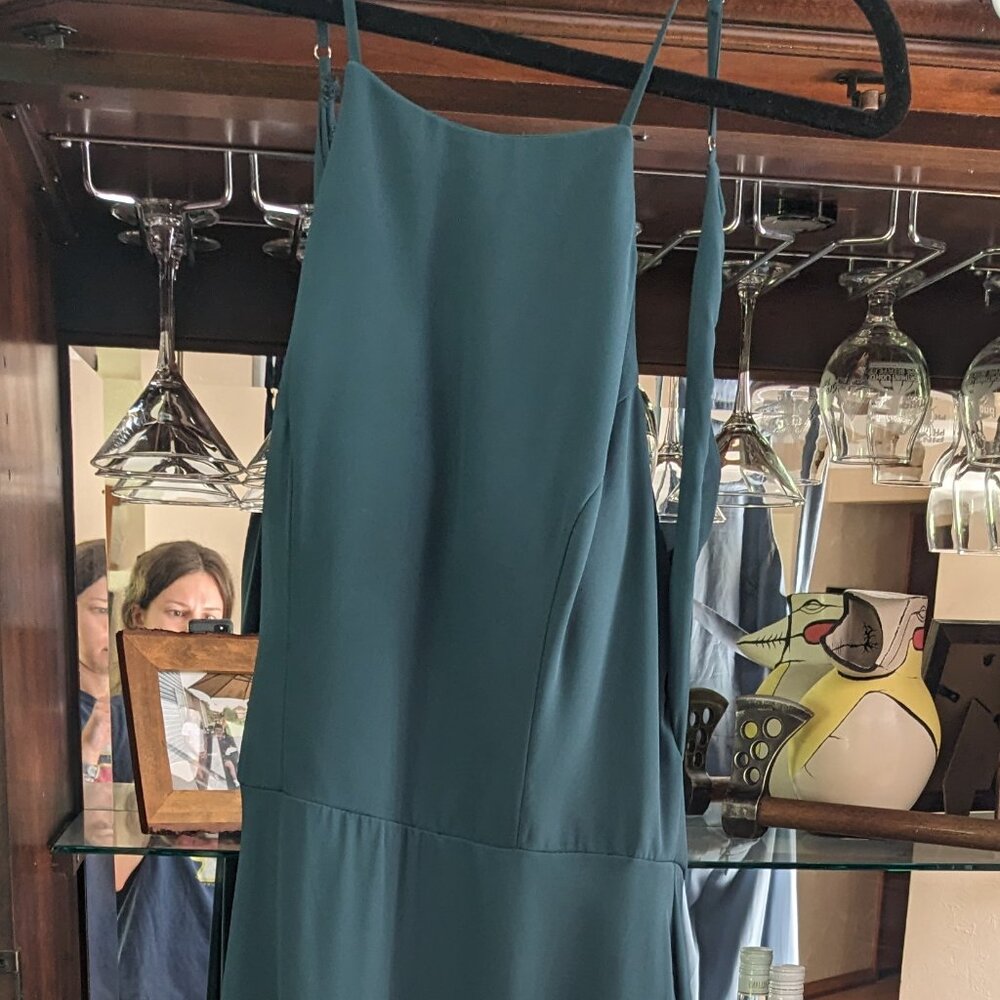 Kennedy Blue Nina Forest Green Bridesmaid Dress Size 4